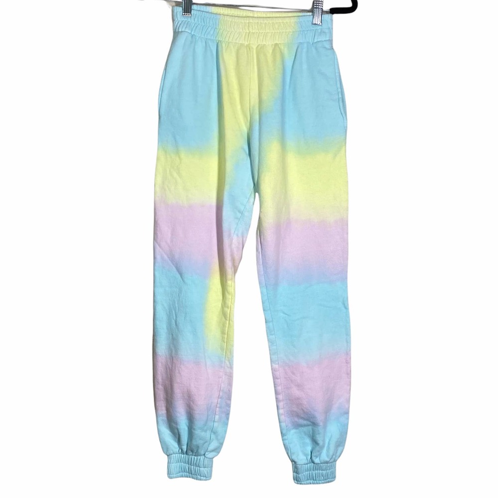 Frankies Bikinis Burl Tie Dye Sweatpants sz S
